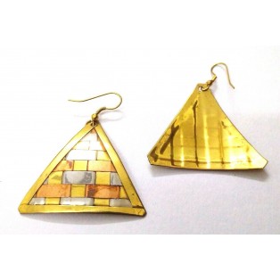 Brass Copper Earring Jhumka Jhumki Fashion Jewelry Hook Drop Dangle Long EA261